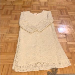 White patterned dress